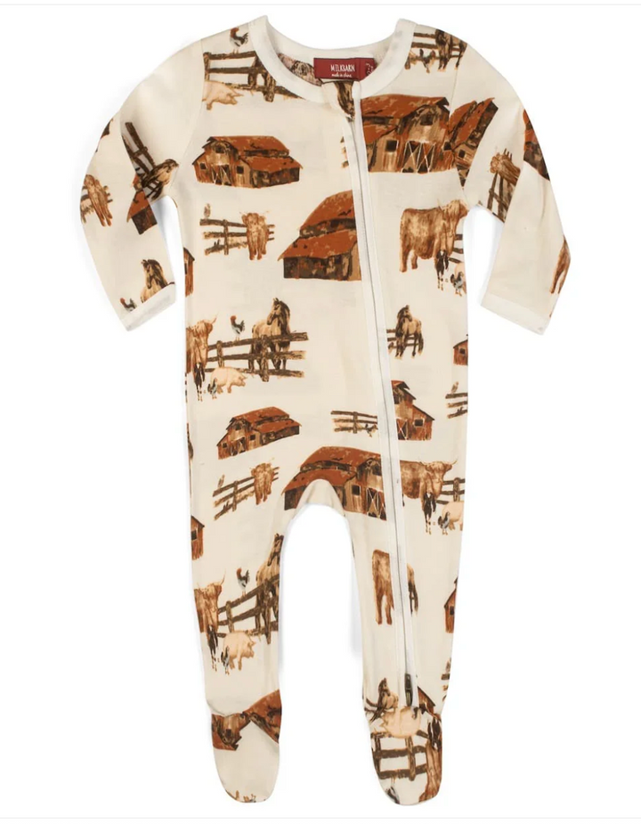 Homestead Footed Zipper Romper