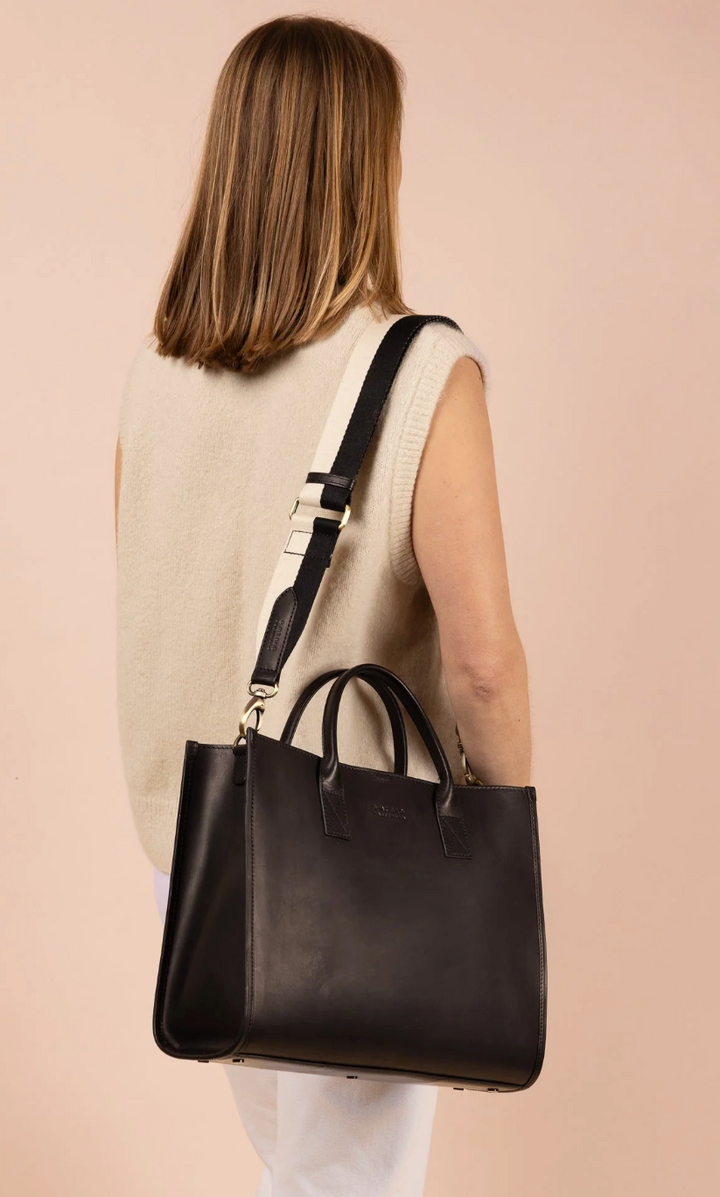 Jackie Structured Leather Tote- 2 colors