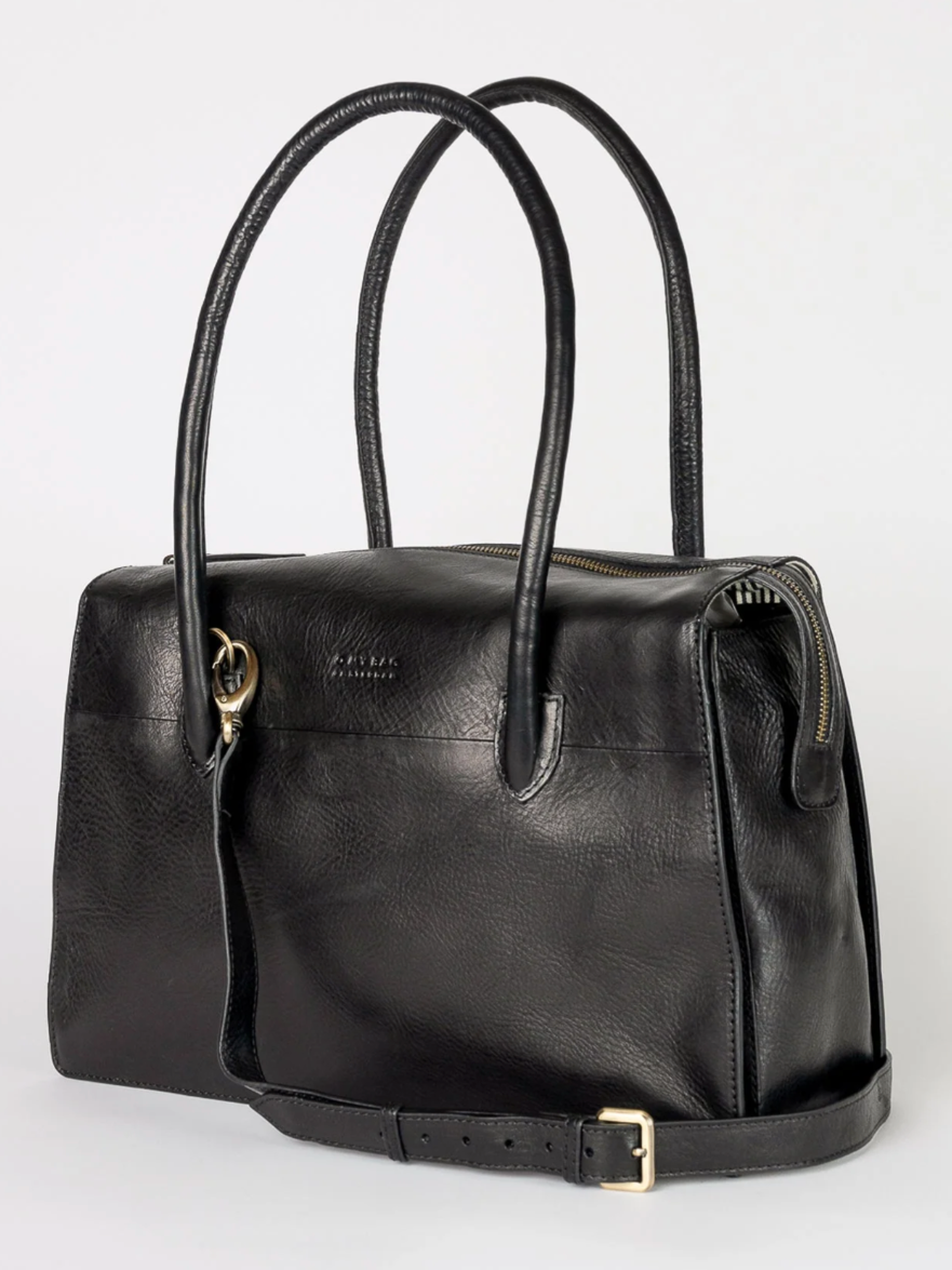 Kate Leather Bag in Cognac or Black