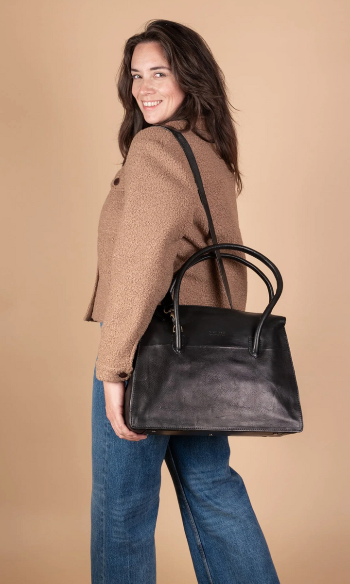 Kate Leather Bag in Cognac or Black