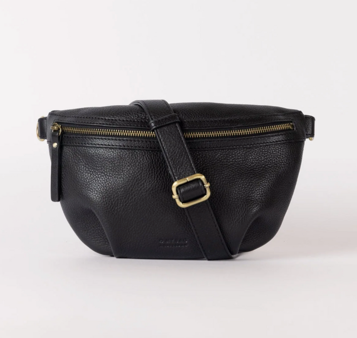 Milo Leather Bum Bag in Cognac or Black