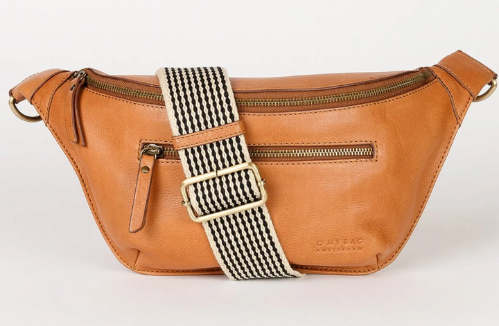 Drew Leather Bum Bag in Black or Cognac