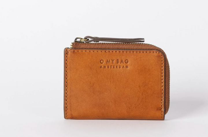 Coco Leather Coin Purse in Cognac