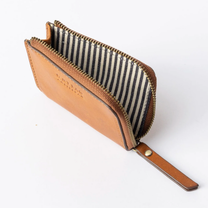 Coco Leather Coin Purse in Cognac