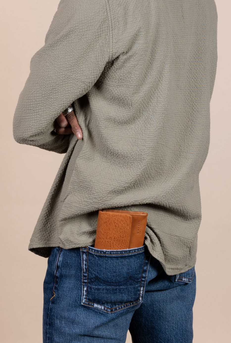 Pau's Leather Pouch in Cognac or Black