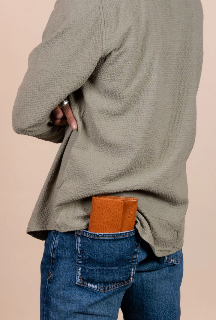 Pau's Leather Pouch in Cognac or Black