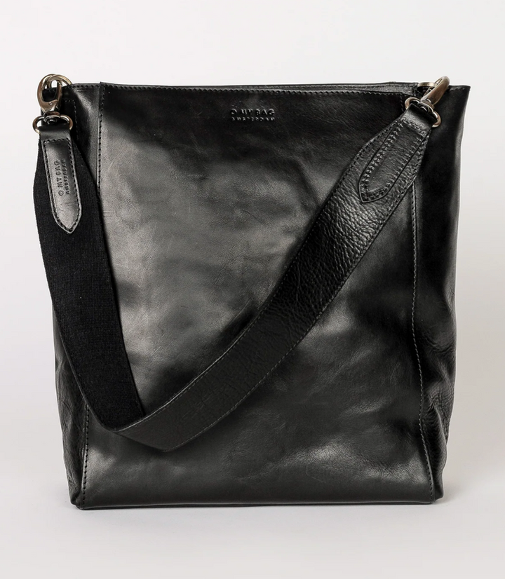 Sofia Leather Tote in Cognac or Black