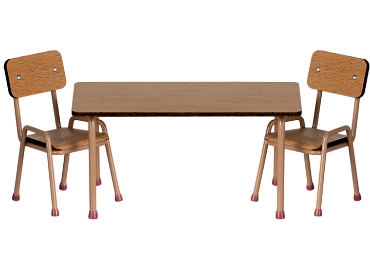 Table & Chair Set in Dark Powder, Mouse