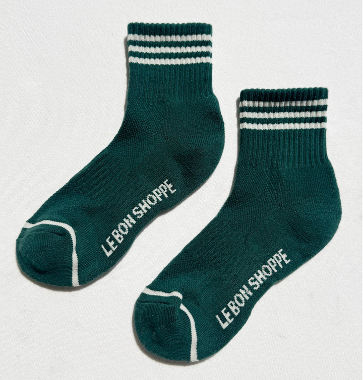 Girlfriend Socks in Hunter Green