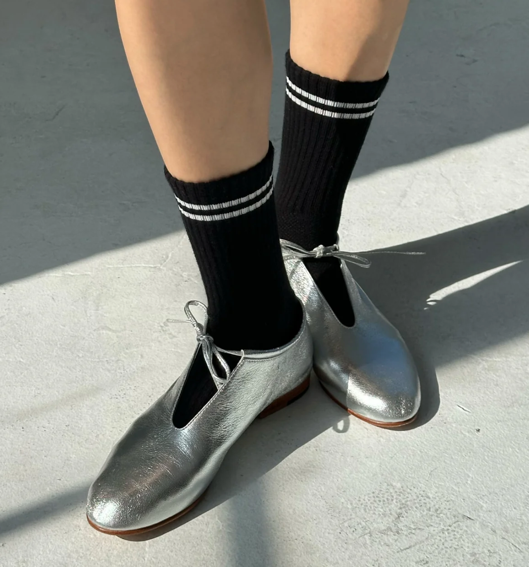 Boyfriend Socks in Noir
