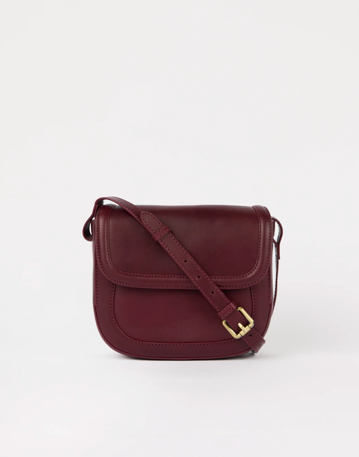 Nina Classic Leather in Dark Cherry or Cognac