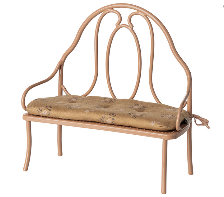 Vintage Mini Bench, Mouse, Dark Powder
