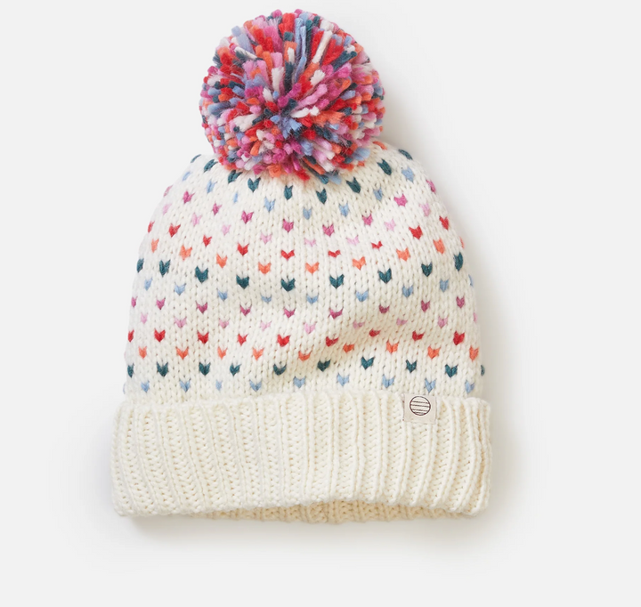 Rainbow Pom Beanie