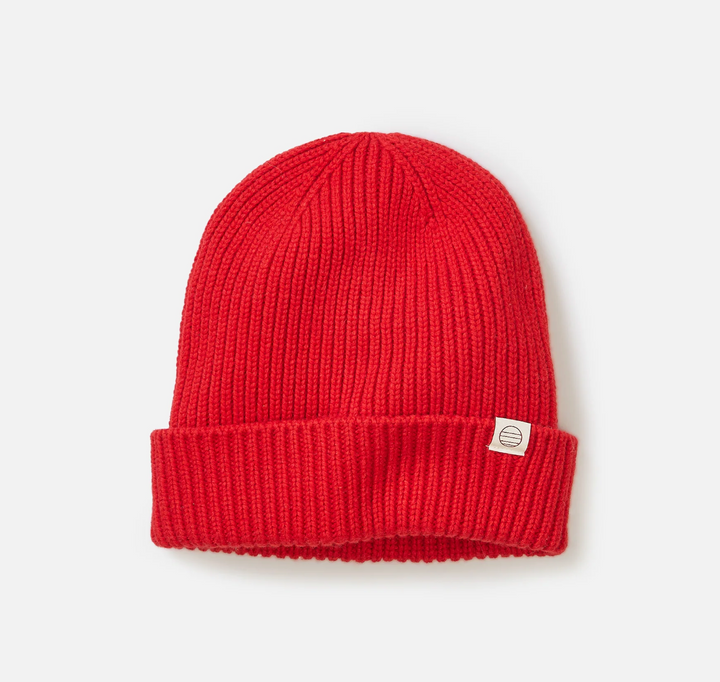 Solid Beanie in Cherry Red