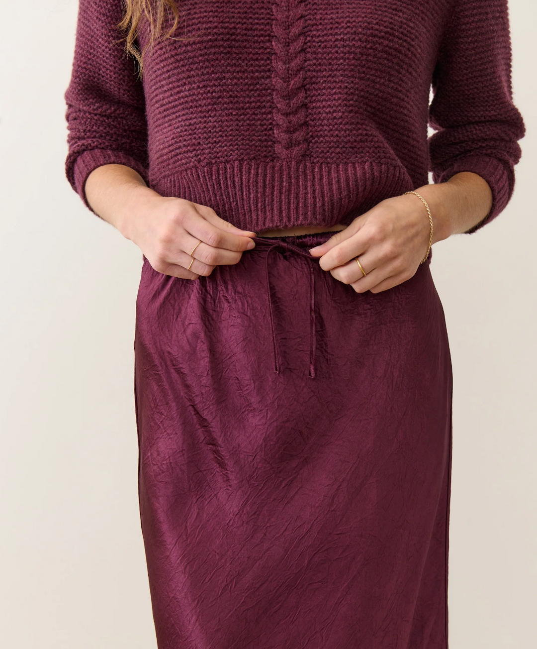 Gabrielle Slip Skirt in Fig