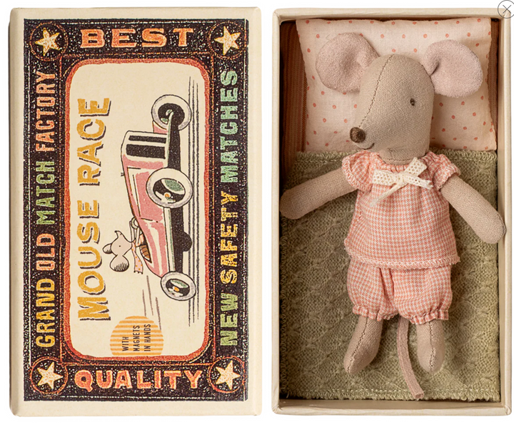 Little Sister Mouse in Matchbox