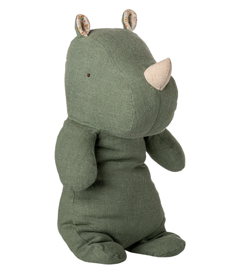 Safari Friends, Medium Rhino in Sage