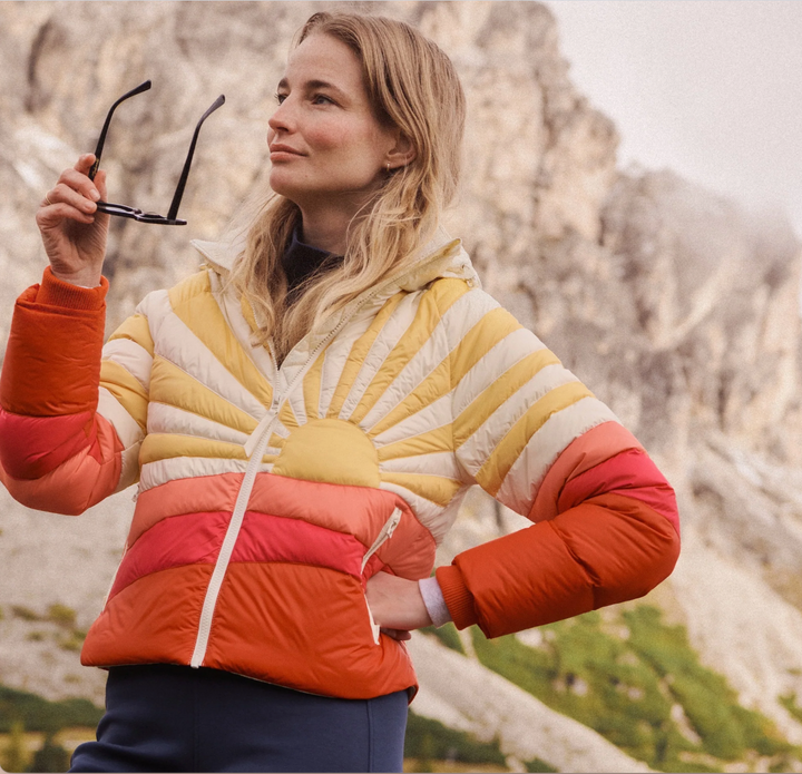 Sunbeam Puffer Jacket in Warm Burst