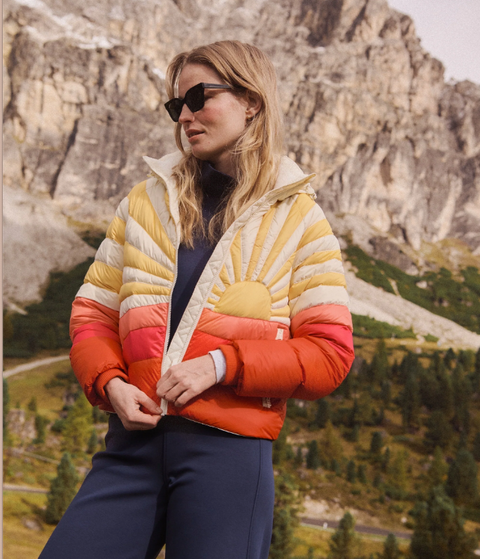 Sunbeam Puffer Jacket in Warm Burst