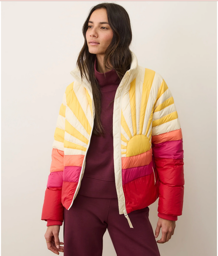 Sunbeam Puffer Jacket in Warm Burst