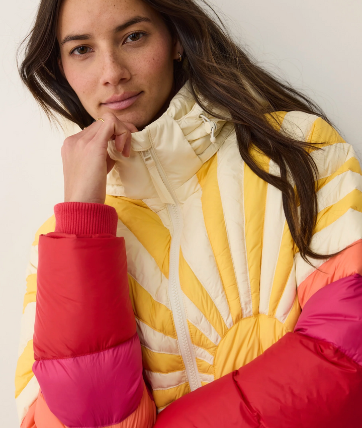 Sunbeam Puffer Jacket in Warm Burst
