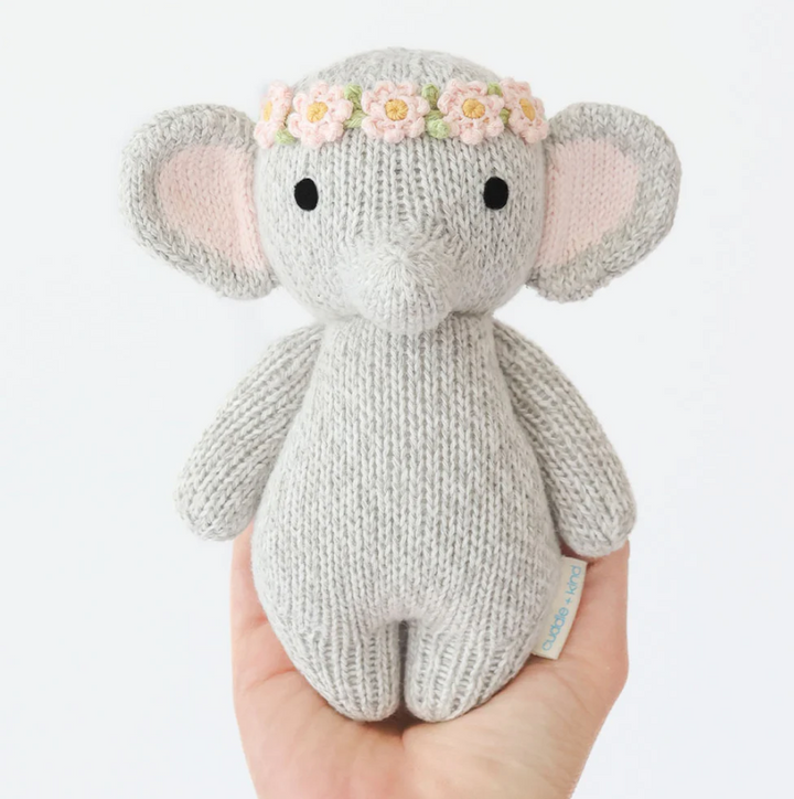 Baby Elephant with Floral Crown