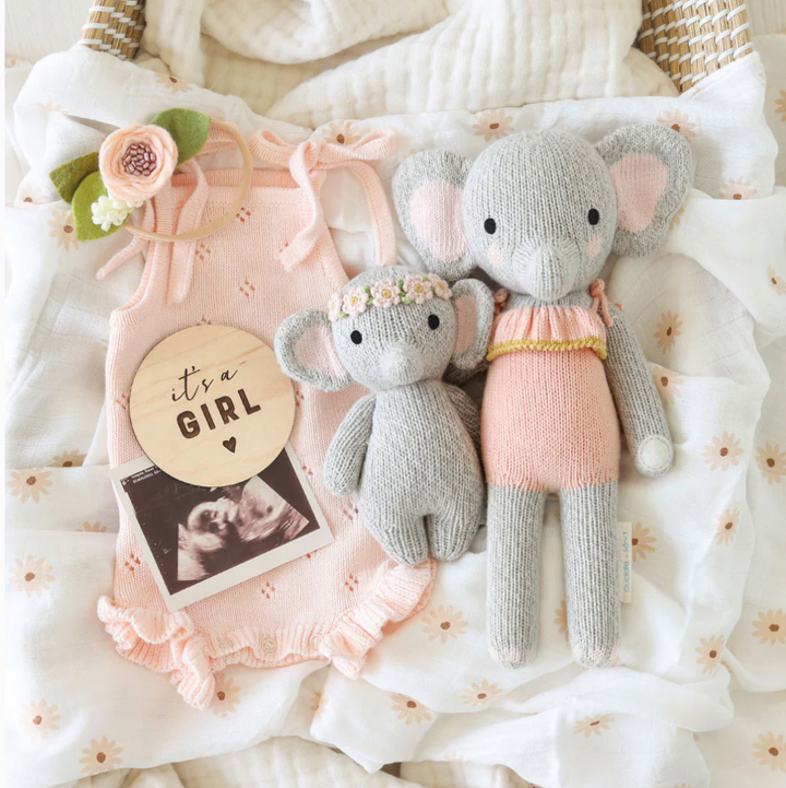 Baby Elephant with Floral Crown