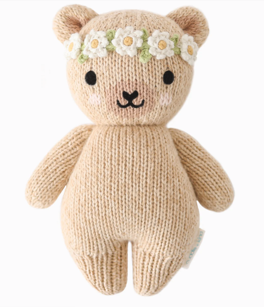 Baby Honey Bear with Floral Crown