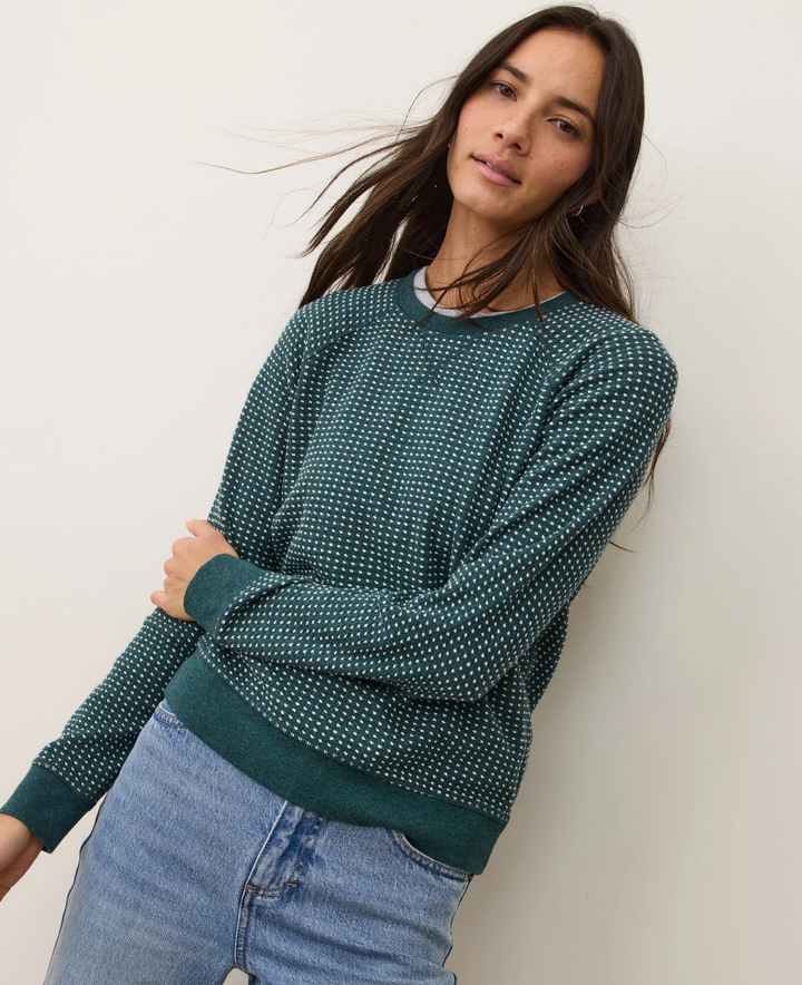Daisy Textured Raglan Sweater