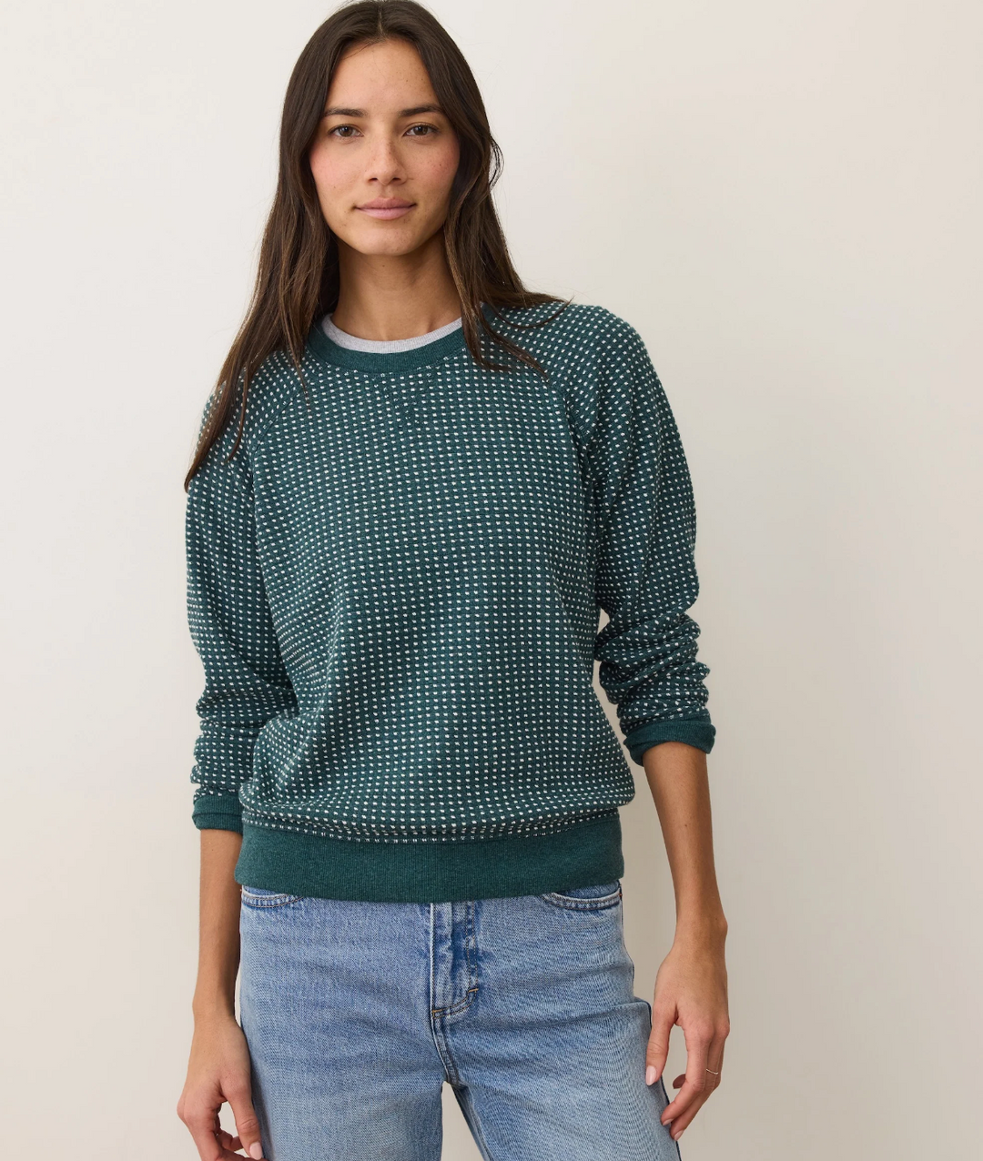 Daisy Textured Raglan Sweater