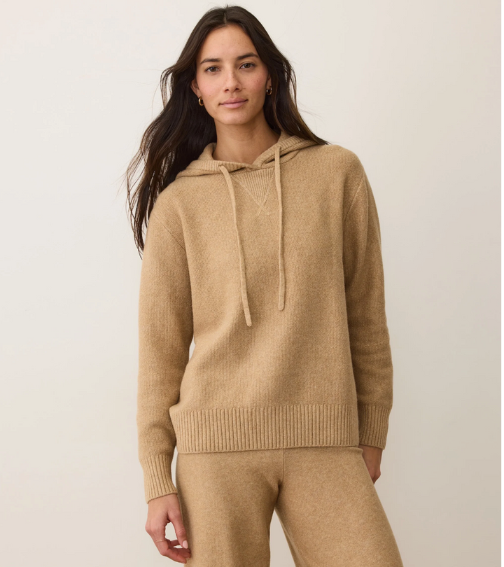 Chalet Knit Hoodie in Toffee