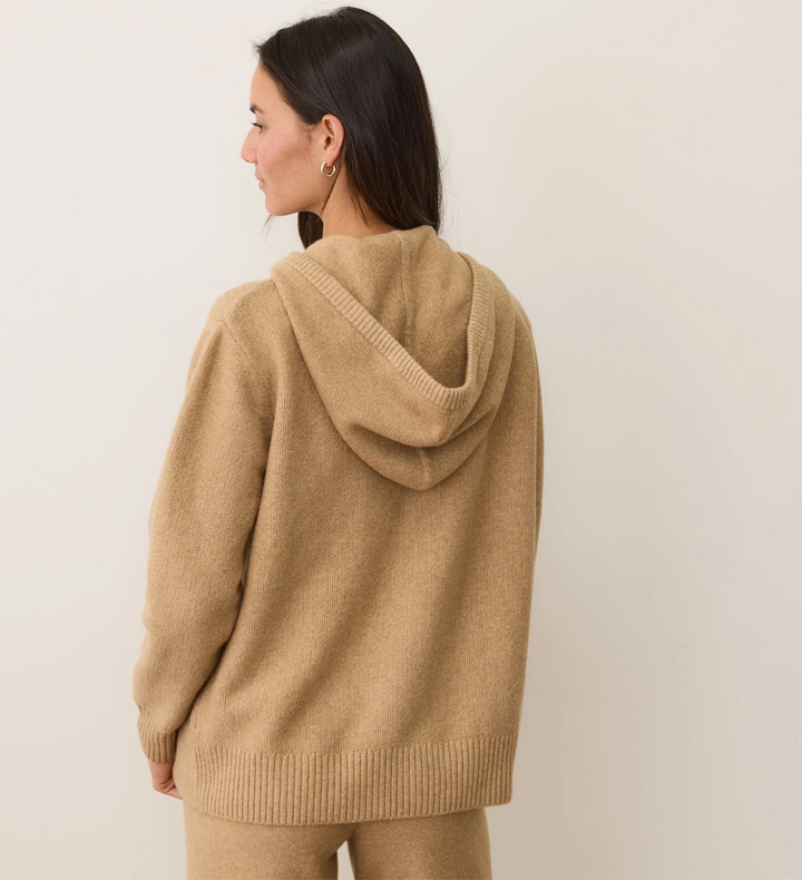 Chalet Knit Hoodie in Toffee