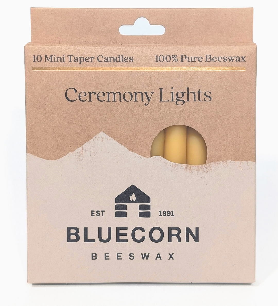 Mini Beeswax Taper Candles
