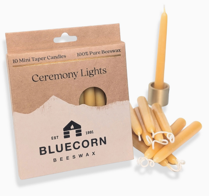 Mini Beeswax Taper Candles