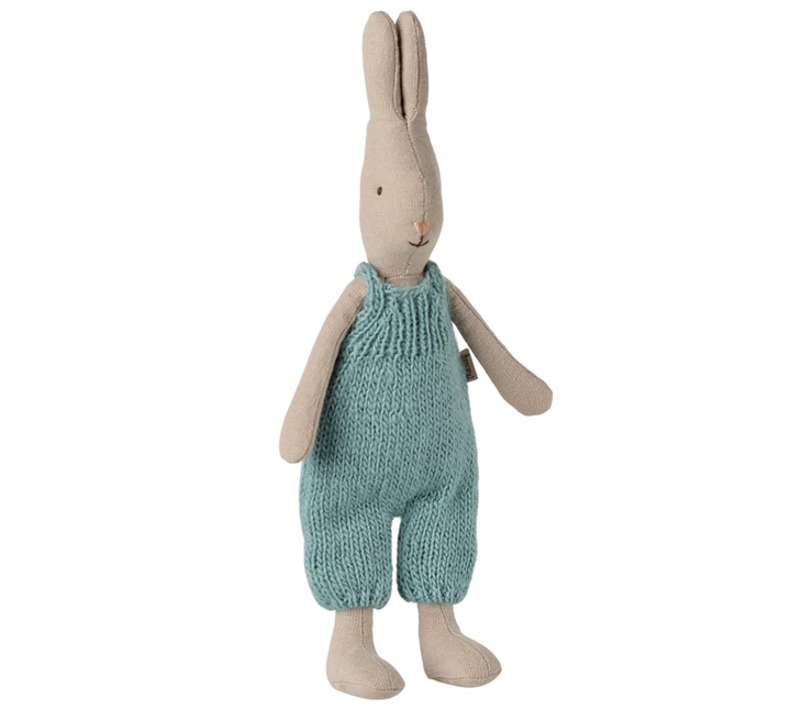 Rabbit in Knitted Overalls, Size 1