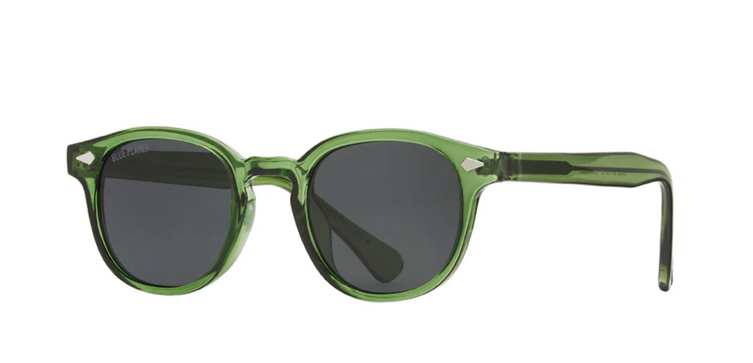 Cole Polarized Sunglasses in Crystal Green