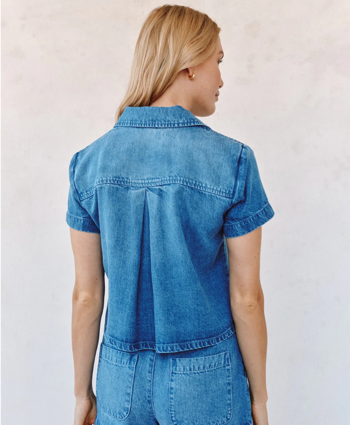 Short Sleeve Flap Pocket Button Down