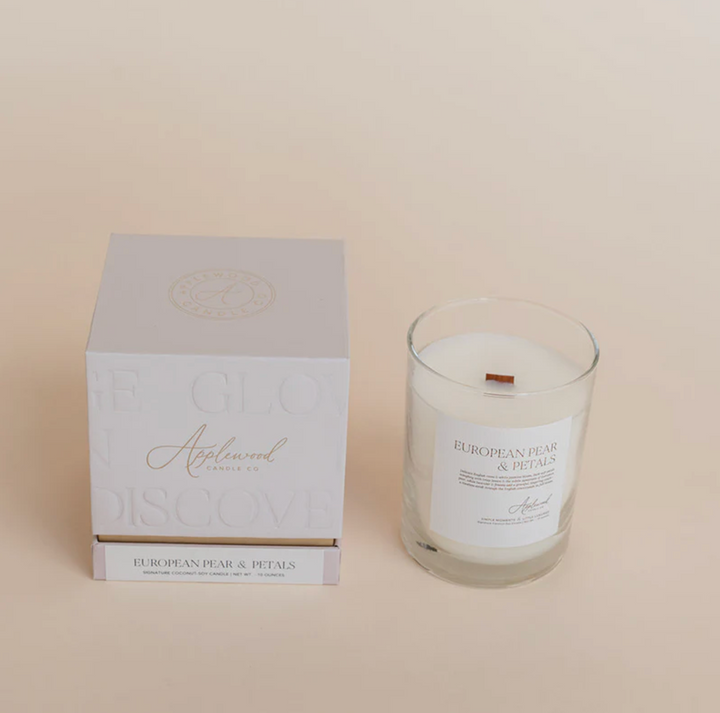 European Pear &amp; Petals Candle