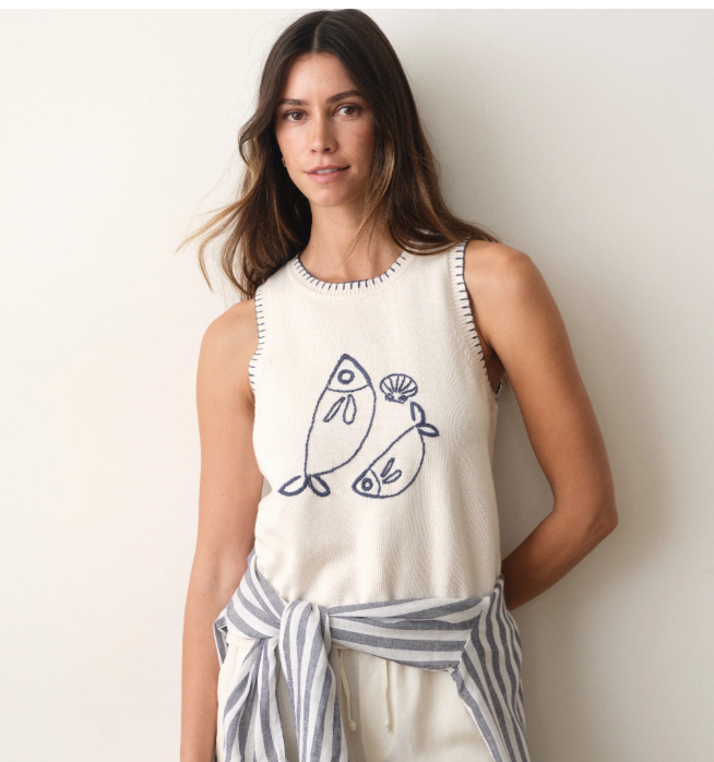 Marisol Sweater Tank in Pescare