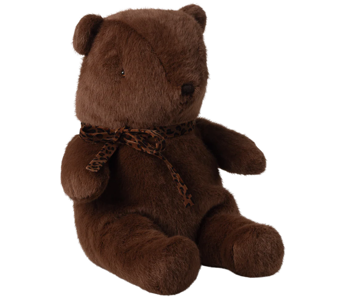 Teddy Bear Plush, Medium, Dark Chocolate
