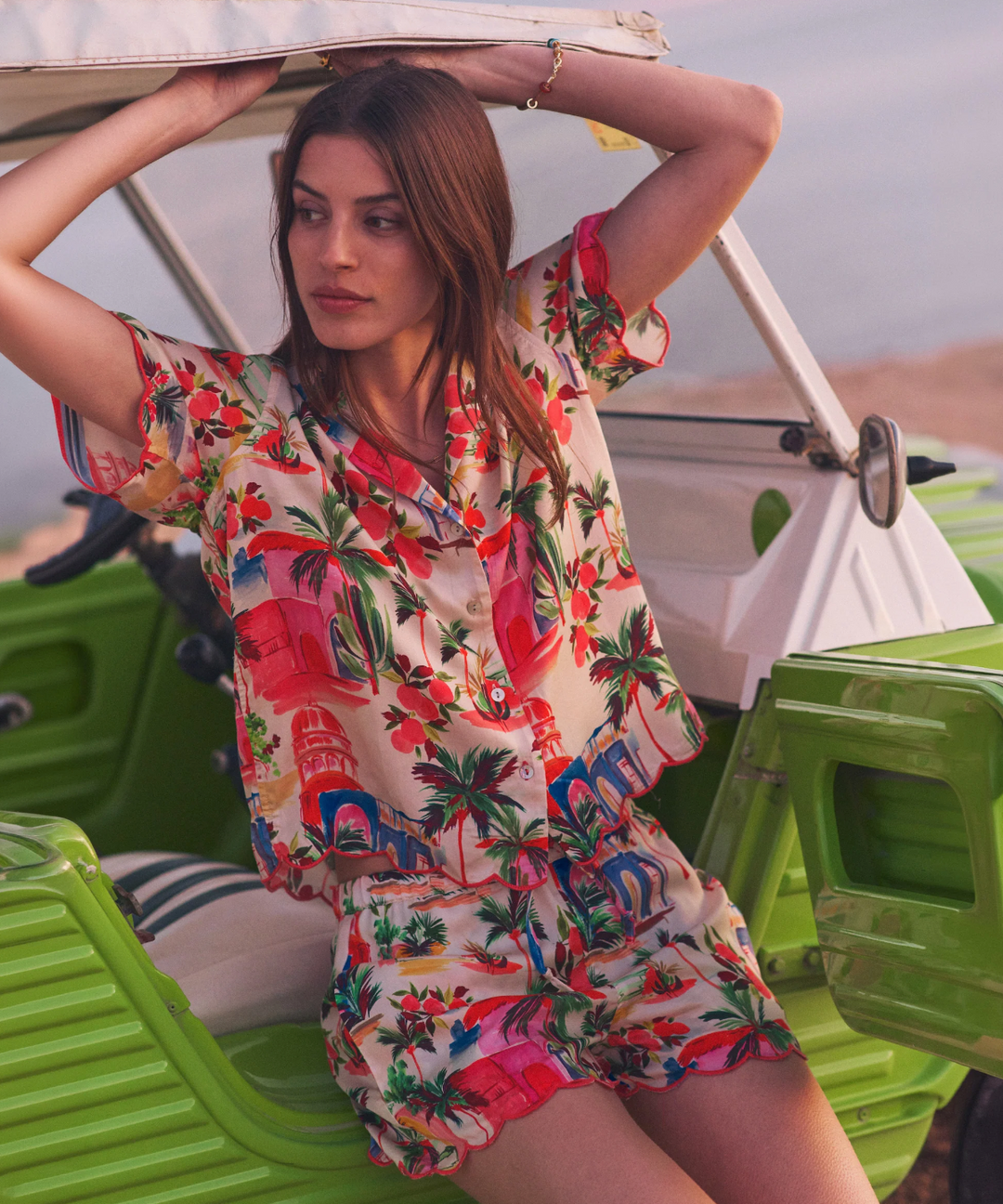 Palomas Resort Short in Palmas Print
