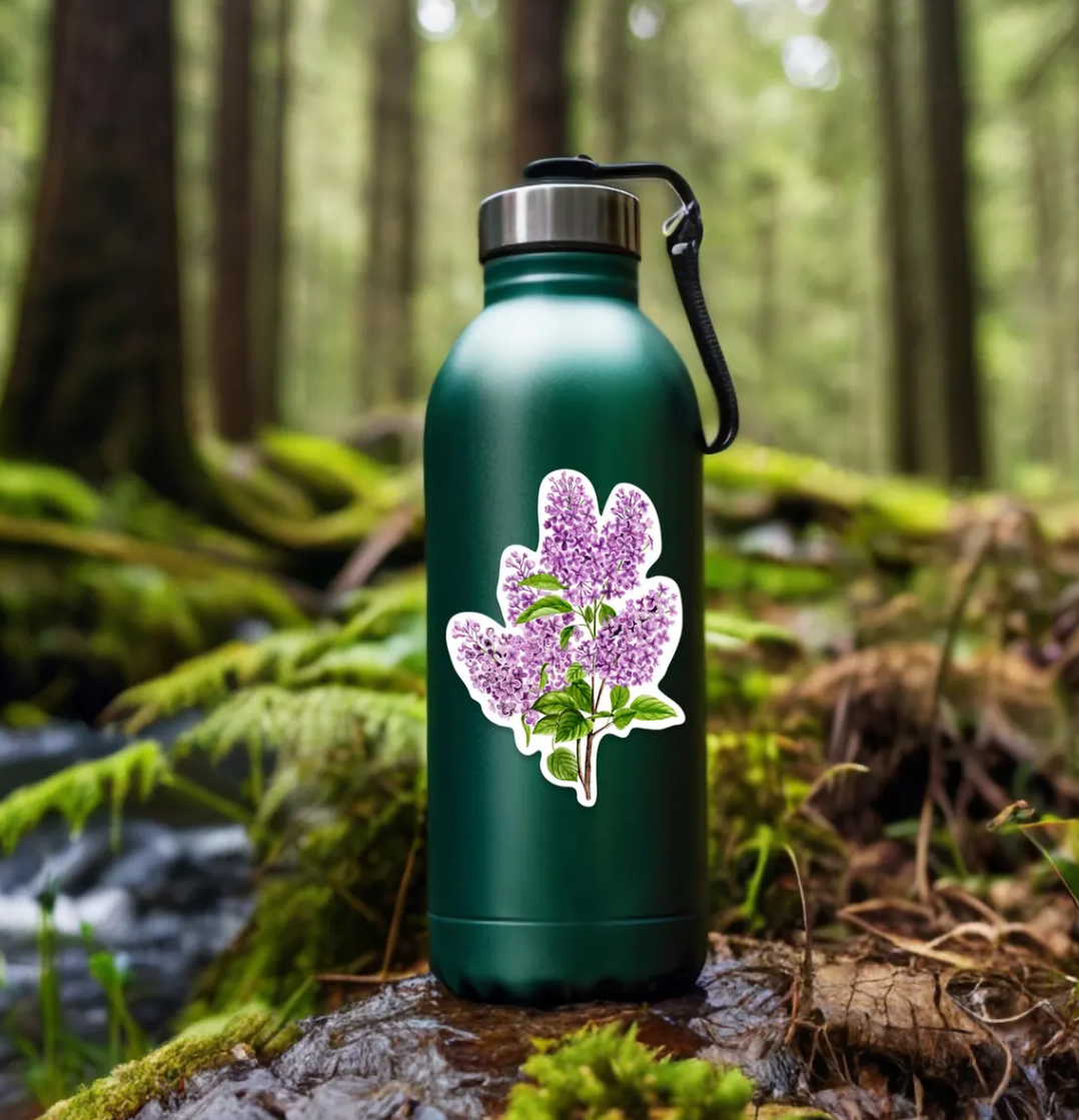 Lilacs Vinyl Sticker, Local Artist