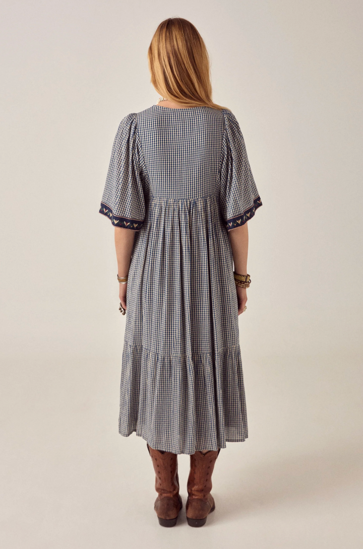 Gingham Bloom Augusta Dress