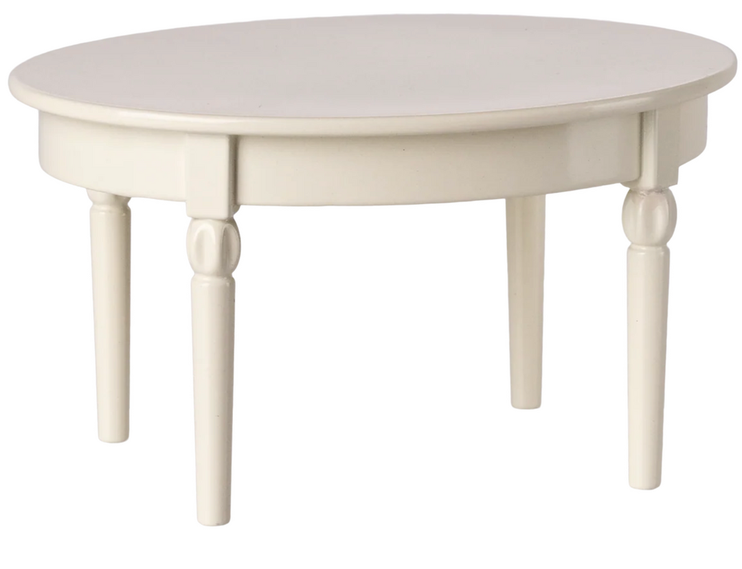 Vintage Dining Table, Mouse, Off White