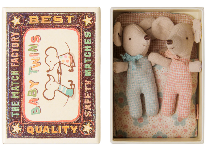 Twins, Baby Mice in Matchbox, Checker