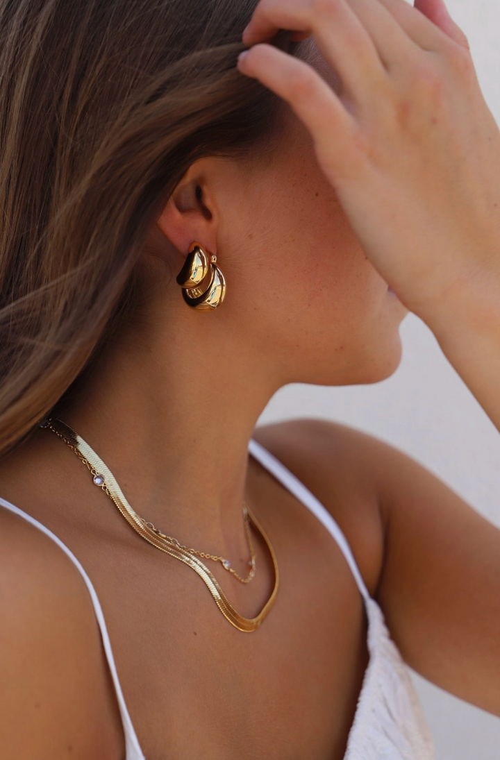 Bonnie Chunky Teardrop Studs