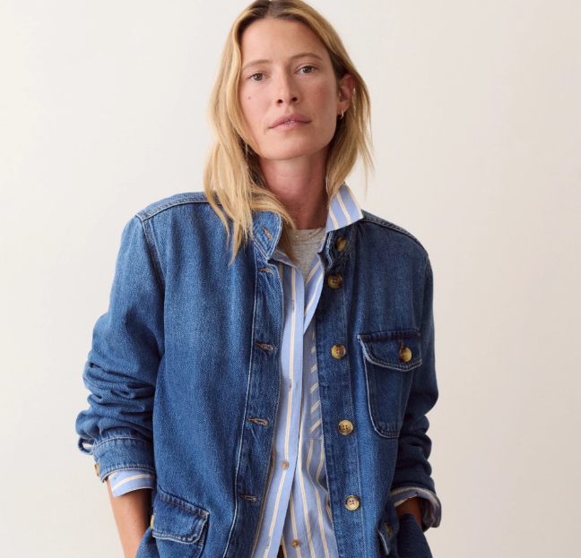 Blake Denim Utility Jacket, Medium Wash