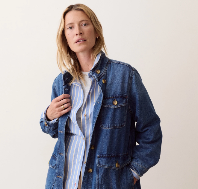 Blake Denim Utility Jacket, Medium Wash