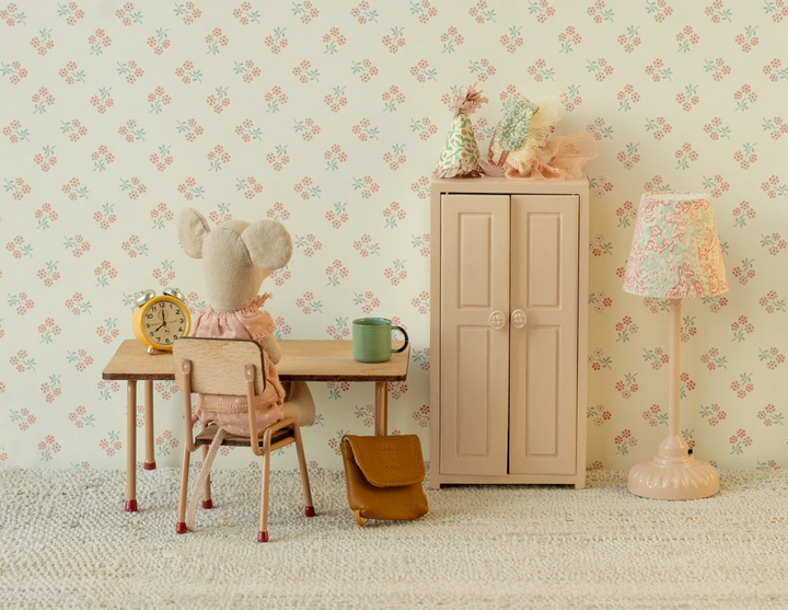 Vintage Floor Lamp in Powder, Mouse