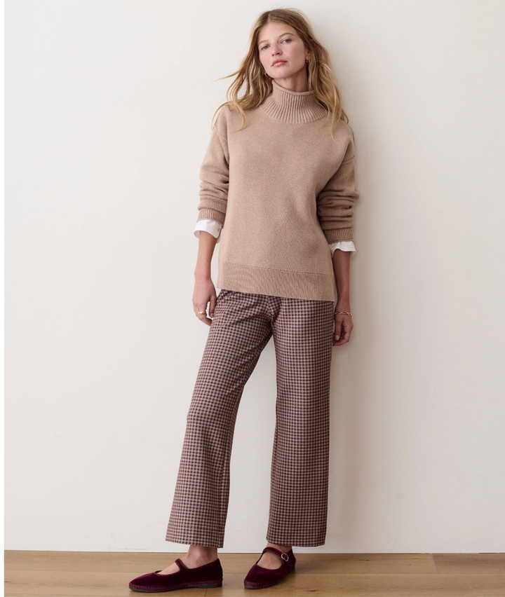 Maggie Rollneck Sweater in Almond